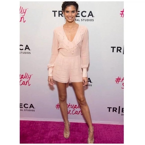 Blush Pink Exclusive Genoa Romper/Jumpsuit - Picture 3 of 11